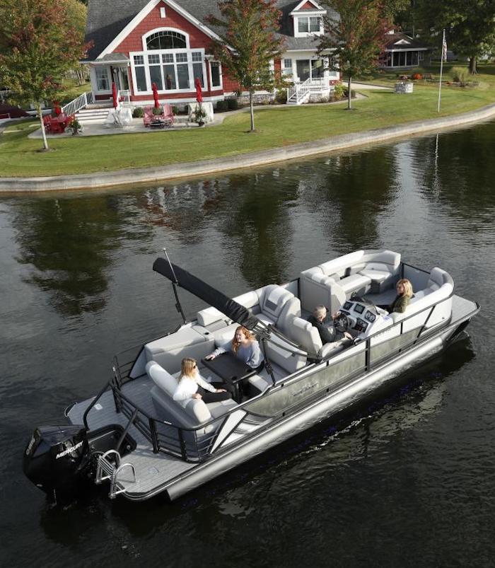 Sunchaser Eclipse Pontoon Boat Cruising